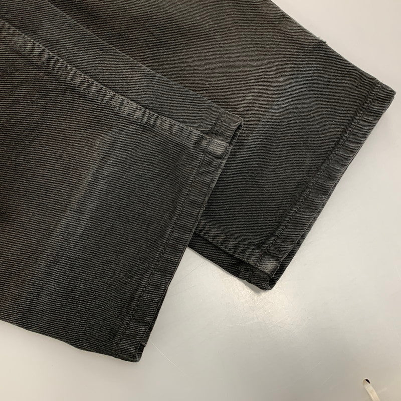 【中古品】【メンズ】 OLD CALVIN KLEIN オールド カルバンクライン WIDE TAPERED BLACK DENIM PANTS ワイドテーパード ブラックデニムパンツ メキシコ製 152-251125-as-26-izu サイズ：33 カラー：ブラック 万代Net店