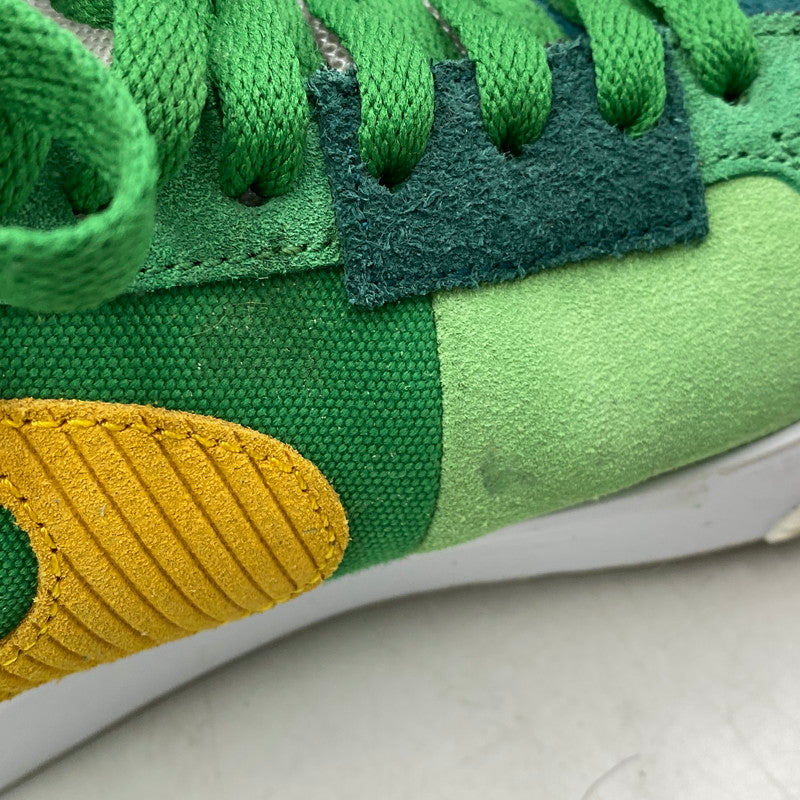 【中古品】【メンズ/レディース】 NIKE SB ナイキエスビー ZOOM BLAZER MID PRM DA8854-300 ズーム ブレーザー ミッド プレミアム スニーカー シューズ 靴 160-251202-as-07-izu サイズ：26cm カラー：ALOE VERDE/UNIVARSITY GOLD 万代Net店