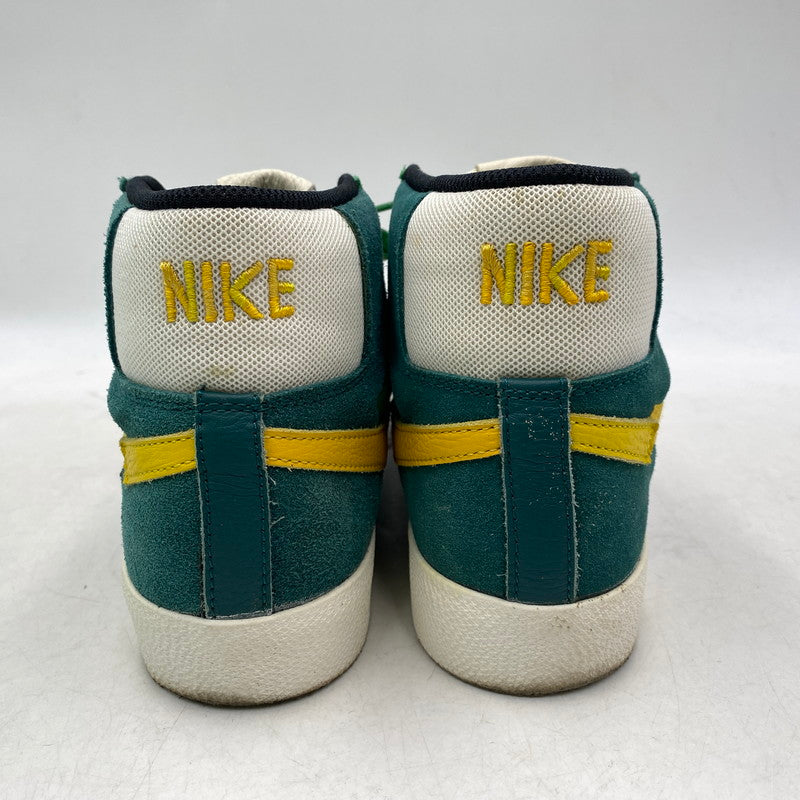 【中古品】【メンズ/レディース】 NIKE SB ナイキエスビー ZOOM BLAZER MID PRM DA8854-300 ズーム ブレーザー ミッド プレミアム スニーカー シューズ 靴 160-251202-as-07-izu サイズ：26cm カラー：ALOE VERDE/UNIVARSITY GOLD 万代Net店