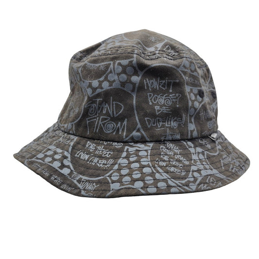 【中古品】【メンズ/レディース】 STUSSY ステューシー POP BUBBLE BUCKET HAT ポップバブル バケットハット バケハ 帽子 185-251122-as-20-izu サイズ：L/XL カラー：ブラック 万代Net店