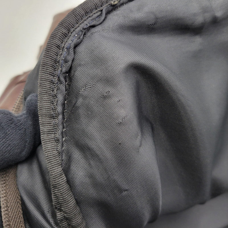 【現状渡し品】【メンズ/レディース】 OLD STUSSY オールドステューシー LOGO MONOGRAM LEATHER BACKPACK レザー バックパック リュック バッグ カバン 鞄 188-251122-as-12-izu カラー：ブラウン 万代Net店