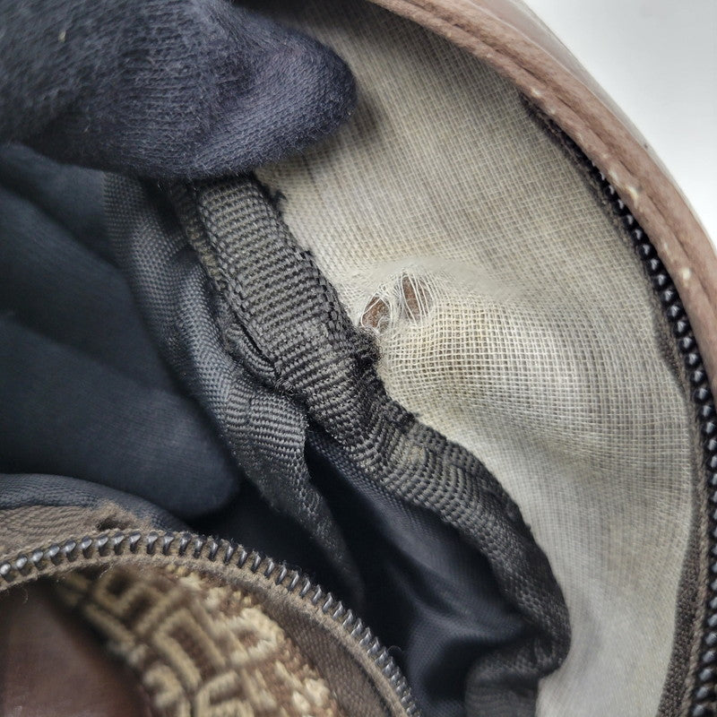 【現状渡し品】【メンズ/レディース】 OLD STUSSY オールドステューシー LOGO MONOGRAM LEATHER BACKPACK レザー バックパック リュック バッグ カバン 鞄 188-251122-as-12-izu カラー：ブラウン 万代Net店