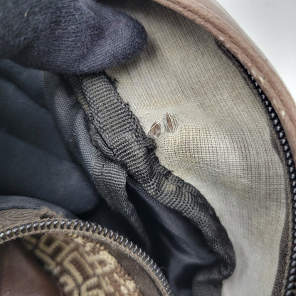 【現状渡し品】【メンズ/レディース】 OLD STUSSY オールドステューシー LOGO MONOGRAM LEATHER BACKPACK レザー バックパック リュック バッグ カバン 鞄 188-251122-as-12-izu カラー：ブラウン 万代Net店