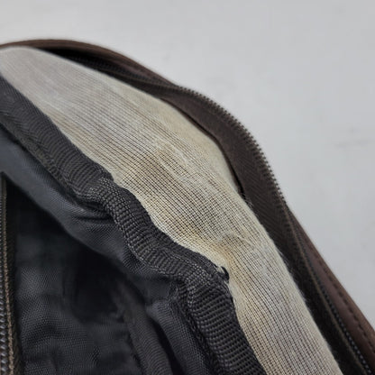 【現状渡し品】【メンズ/レディース】 OLD STUSSY オールドステューシー LOGO MONOGRAM LEATHER BACKPACK レザー バックパック リュック バッグ カバン 鞄 188-251122-as-12-izu カラー：ブラウン 万代Net店