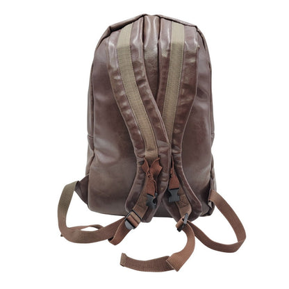 【現状渡し品】【メンズ/レディース】 OLD STUSSY オールドステューシー LOGO MONOGRAM LEATHER BACKPACK レザー バックパック リュック バッグ カバン 鞄 188-251122-as-12-izu カラー：ブラウン 万代Net店