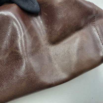 【現状渡し品】【メンズ/レディース】 OLD STUSSY オールドステューシー LOGO MONOGRAM LEATHER BACKPACK レザー バックパック リュック バッグ カバン 鞄 188-251122-as-12-izu カラー：ブラウン 万代Net店