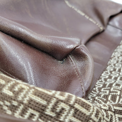 【現状渡し品】【メンズ/レディース】 OLD STUSSY オールドステューシー LOGO MONOGRAM LEATHER BACKPACK レザー バックパック リュック バッグ カバン 鞄 188-251122-as-12-izu カラー：ブラウン 万代Net店