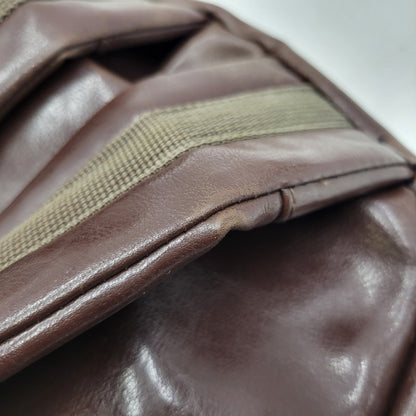 【現状渡し品】【メンズ/レディース】 OLD STUSSY オールドステューシー LOGO MONOGRAM LEATHER BACKPACK レザー バックパック リュック バッグ カバン 鞄 188-251122-as-12-izu カラー：ブラウン 万代Net店