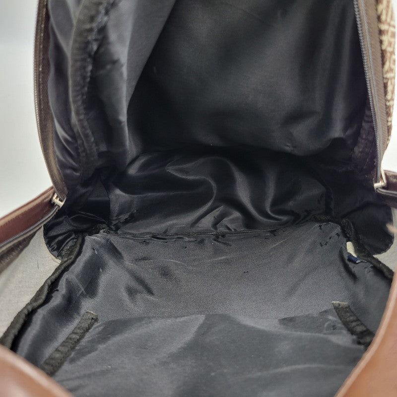 【現状渡し品】【メンズ/レディース】 OLD STUSSY オールドステューシー LOGO MONOGRAM LEATHER BACKPACK レザー バックパック リュック バッグ カバン 鞄 188-251122-as-12-izu カラー：ブラウン 万代Net店