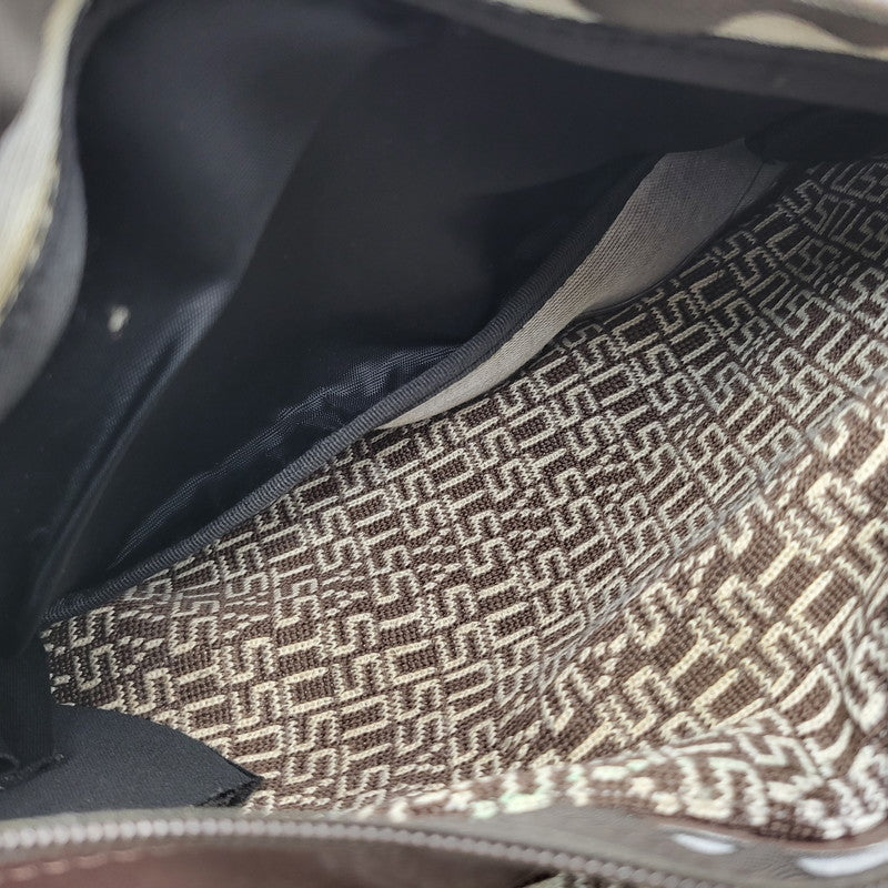 【現状渡し品】【メンズ/レディース】 OLD STUSSY オールドステューシー LOGO MONOGRAM LEATHER BACKPACK レザー バックパック リュック バッグ カバン 鞄 188-251122-as-12-izu カラー：ブラウン 万代Net店