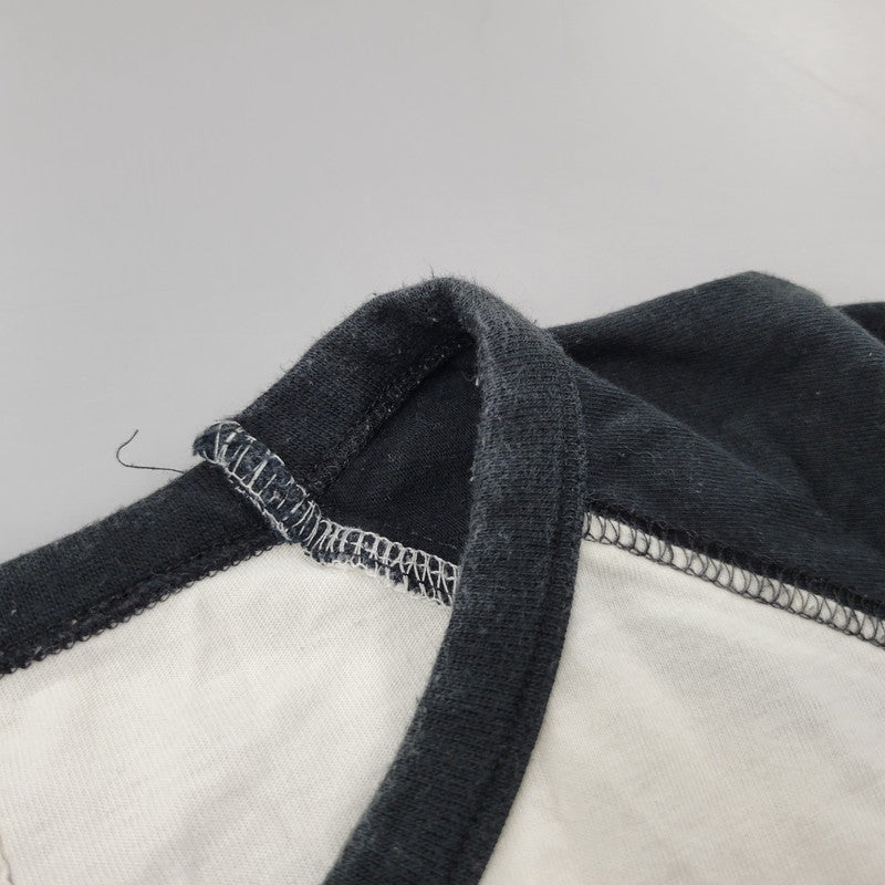 【中古品】【メンズ】 STUSSY ステューシー RAGLAN TEE ラグラン Tシャツ トップス 142-251123-as-31-izu サイズ：L カラー：ブラック×ホワイト 万代Net店