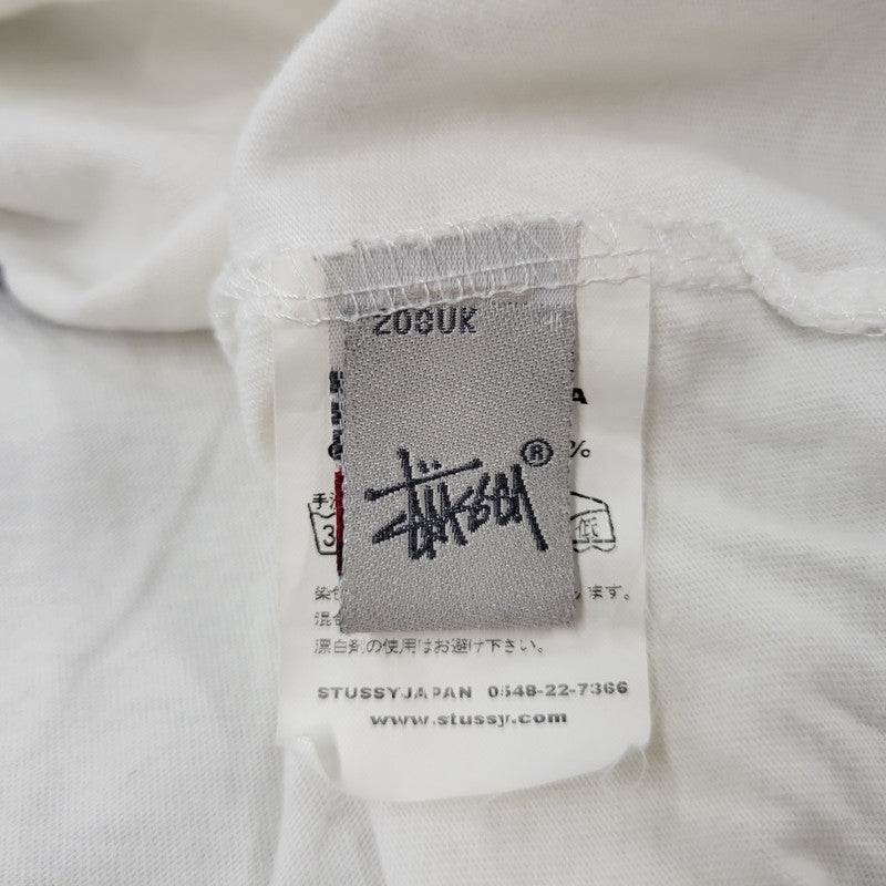 【中古品】【メンズ】 STUSSY ステューシー RAGLAN TEE ラグラン Tシャツ トップス 142-251123-as-31-izu サイズ：L カラー：ブラック×ホワイト 万代Net店