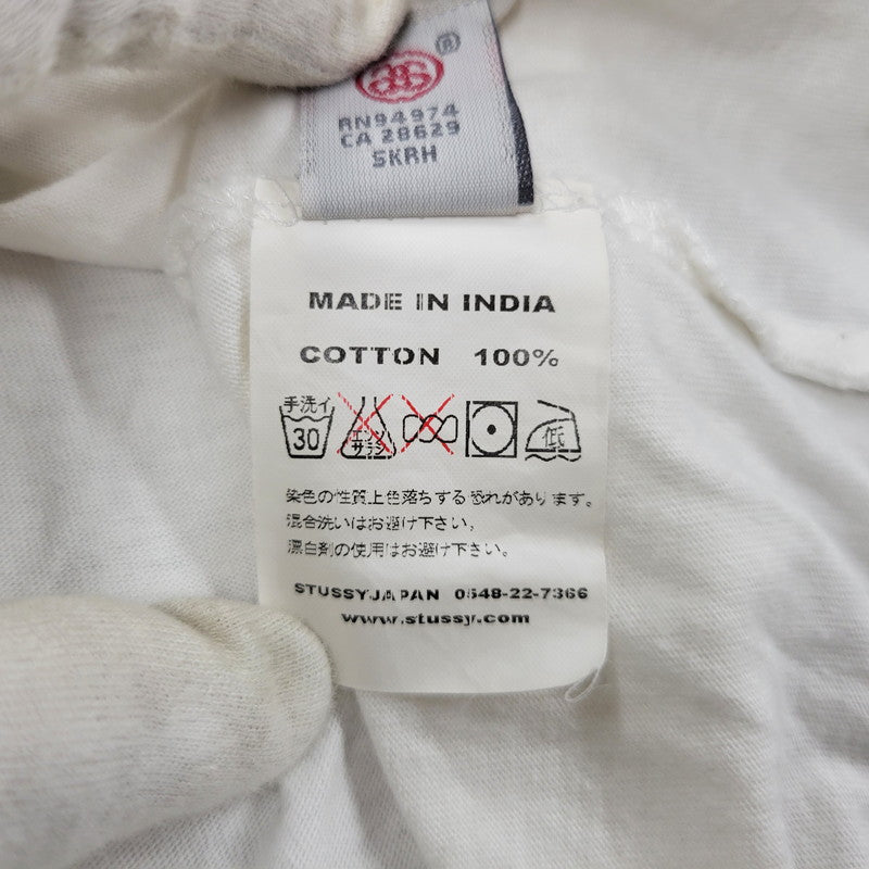 【中古品】【メンズ】 STUSSY ステューシー RAGLAN TEE ラグラン Tシャツ トップス 142-251123-as-31-izu サイズ：L カラー：ブラック×ホワイト 万代Net店