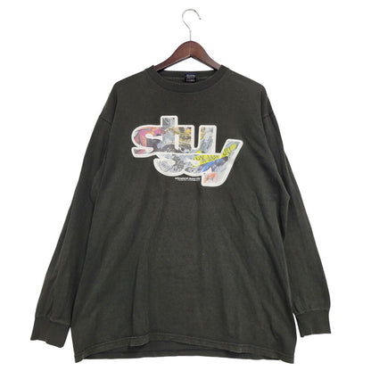 【中古品】【メンズ】 OLD STUSSY オールドステューシー FRONT LOGO LS TEE フロントロゴ ロングスリーブ Tシャツ 紺タグ 柏チャプトオープン記念 長袖 トップス 142-251123-as-32-izu サイズ：L カラー：ブラック 万代Net店