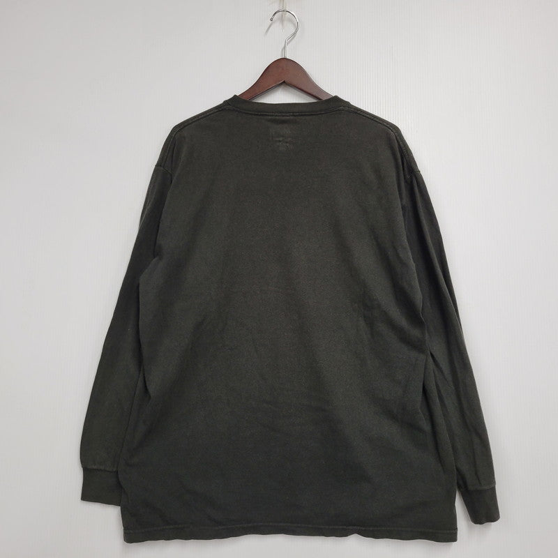 【中古品】【メンズ】 OLD STUSSY オールドステューシー FRONT LOGO LS TEE フロントロゴ ロングスリーブ Tシャツ 紺タグ 柏チャプトオープン記念 長袖 トップス 142-251123-as-32-izu サイズ：L カラー：ブラック 万代Net店