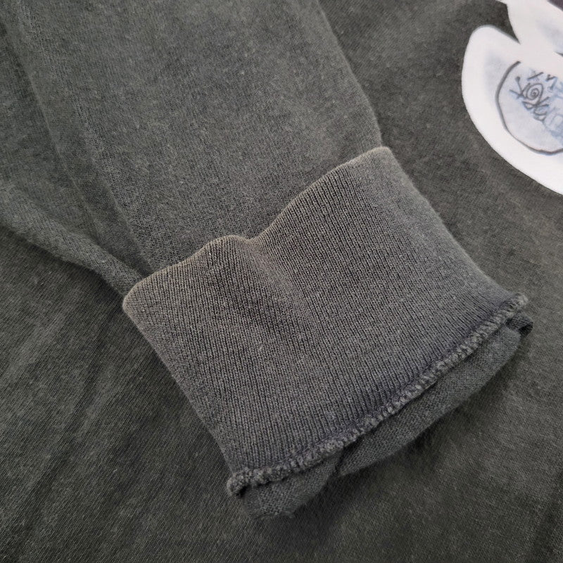 【中古品】【メンズ】 OLD STUSSY オールドステューシー FRONT LOGO LS TEE フロントロゴ ロングスリーブ Tシャツ 紺タグ 柏チャプトオープン記念 長袖 トップス 142-251123-as-32-izu サイズ：L カラー：ブラック 万代Net店