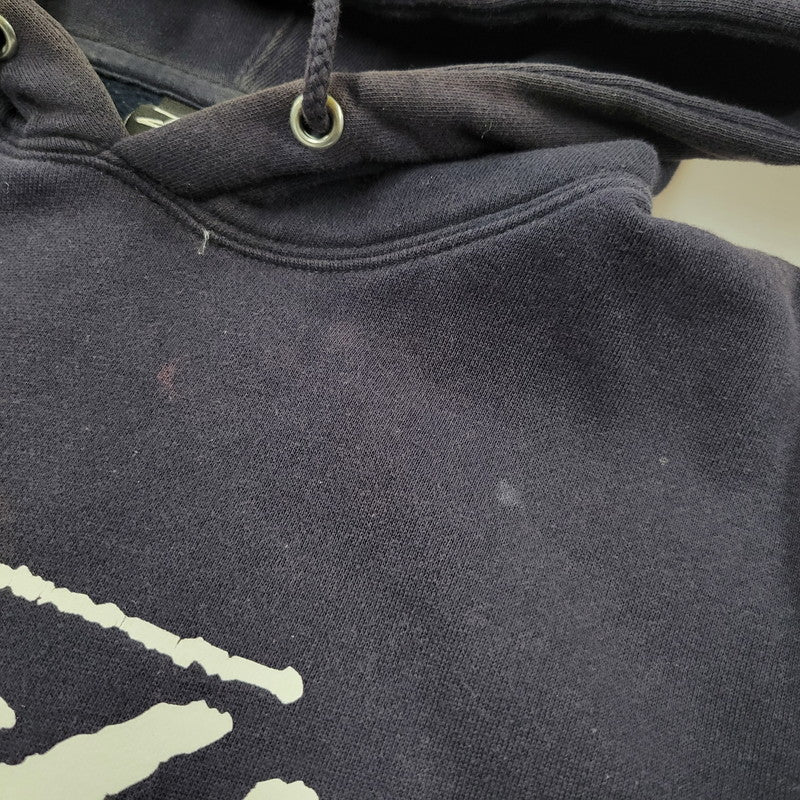 【中古品】【メンズ】 STUSSY ステューシー FRONT LOGO HOODIE フロントロゴ フーディ パーカー 長袖 トップス 142-251123-as-33-izu サイズ：L カラー：ネイビー 万代Net店