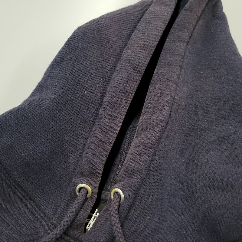 【中古品】【メンズ】 STUSSY ステューシー FRONT LOGO HOODIE フロントロゴ フーディ パーカー 長袖 トップス 142-251123-as-33-izu サイズ：L カラー：ネイビー 万代Net店