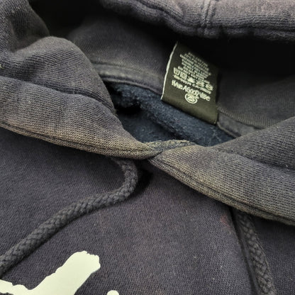 【中古品】【メンズ】 STUSSY ステューシー FRONT LOGO HOODIE フロントロゴ フーディ パーカー 長袖 トップス 142-251123-as-33-izu サイズ：L カラー：ネイビー 万代Net店