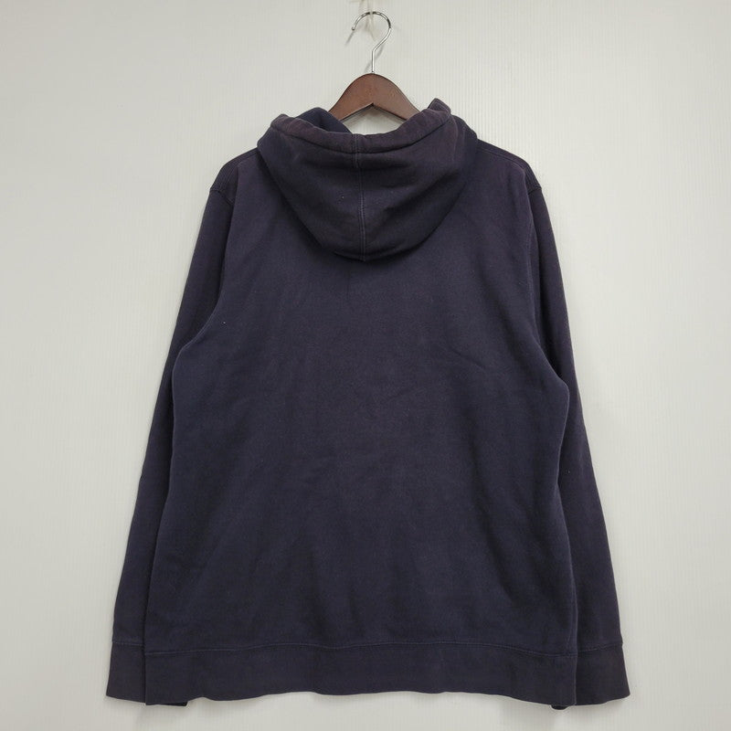 【中古品】【メンズ】 STUSSY ステューシー FRONT LOGO HOODIE フロントロゴ フーディ パーカー 長袖 トップス 142-251123-as-33-izu サイズ：L カラー：ネイビー 万代Net店