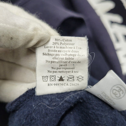 【中古品】【メンズ】 STUSSY ステューシー FRONT LOGO HOODIE フロントロゴ フーディ パーカー 長袖 トップス 142-251123-as-33-izu サイズ：L カラー：ネイビー 万代Net店