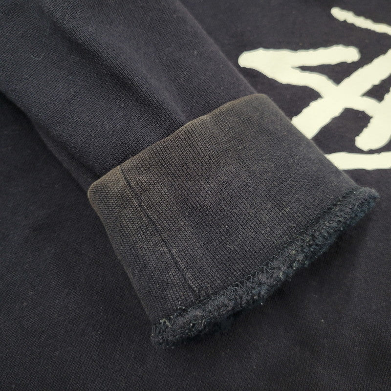 【中古品】【メンズ】 STUSSY ステューシー FRONT LOGO HOODIE フロントロゴ フーディ パーカー 長袖 トップス 142-251123-as-33-izu サイズ：L カラー：ネイビー 万代Net店