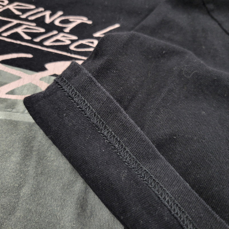 【中古品】【メンズ】 STUSSY ステューシー WHO JAH BLESS NO MAN CURSE SS TEE ショートスリーブ Tシャツ 半袖 トップス 142-251123-as-30-izu サイズ：L カラー：ブラック 万代Net店