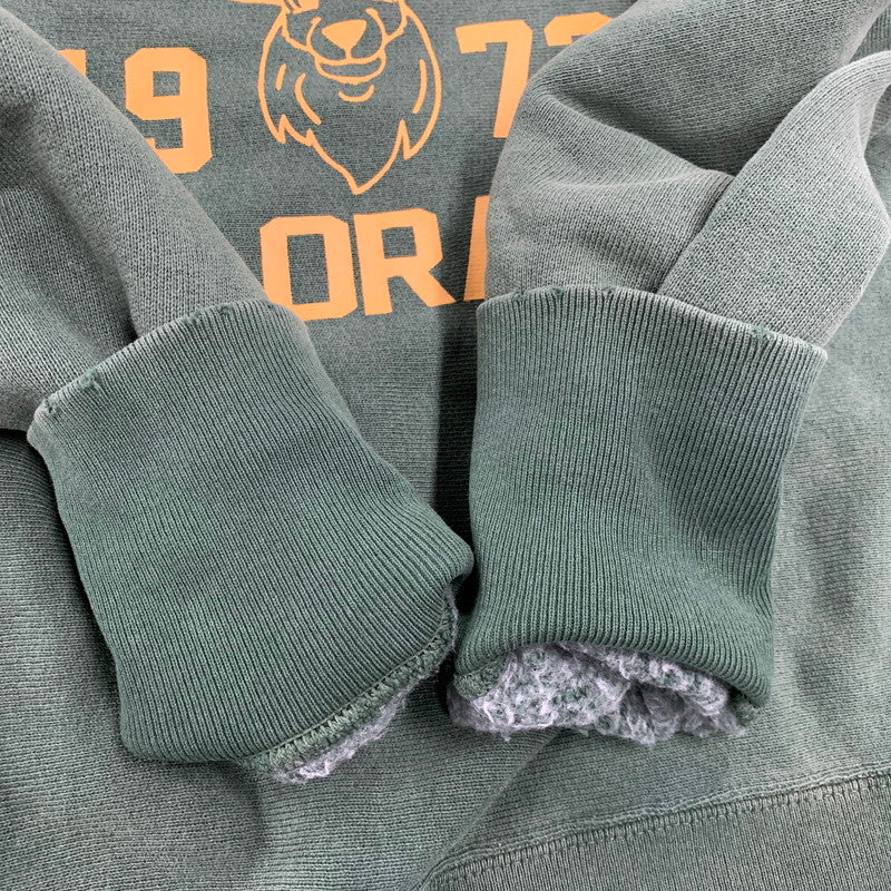 【中古品】【メンズ】 Champion チャンピオン BOULDER 1973 COLORADO REVERSE WEAVE SWEATSHIRT C3-A008 リバースウィーブ スウェットシャツ 青単復刻 トレーナー 長袖 トップス 148-251125-as-19-izu サイズ：M カラー：グリーン 万代Net店