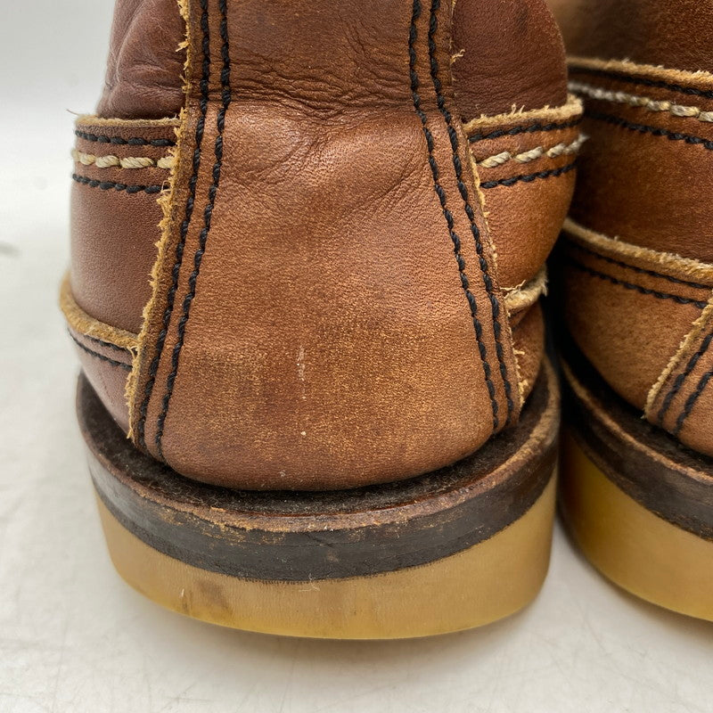 【中古品】【メンズ/レディース】 RED WING レッドウィング 9173 USA製 WABASHA CHUKKA BOOTS ワバシャ チャッカ ブーツ シューズ 靴 164-251118-cs-07-izu サイズ：7 カラー：ブラウン 万代Net店