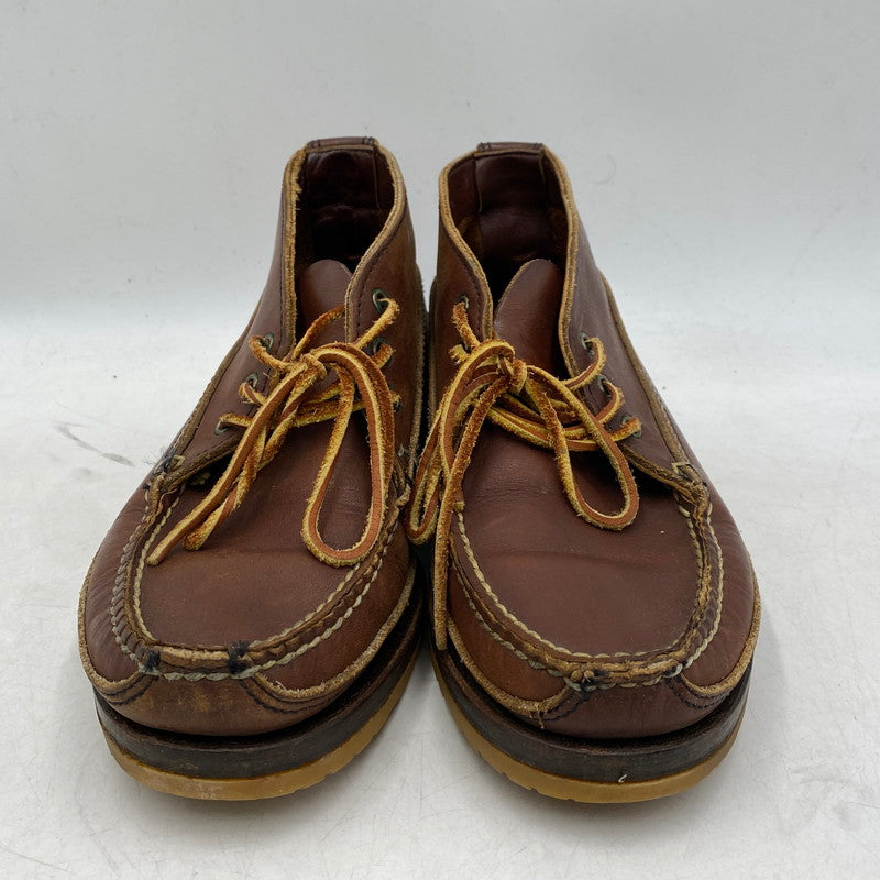 【中古品】【メンズ/レディース】 RED WING レッドウィング 9173 USA製 WABASHA CHUKKA BOOTS ワバシャ チャッカ ブーツ シューズ 靴 164-251118-cs-07-izu サイズ：7 カラー：ブラウン 万代Net店