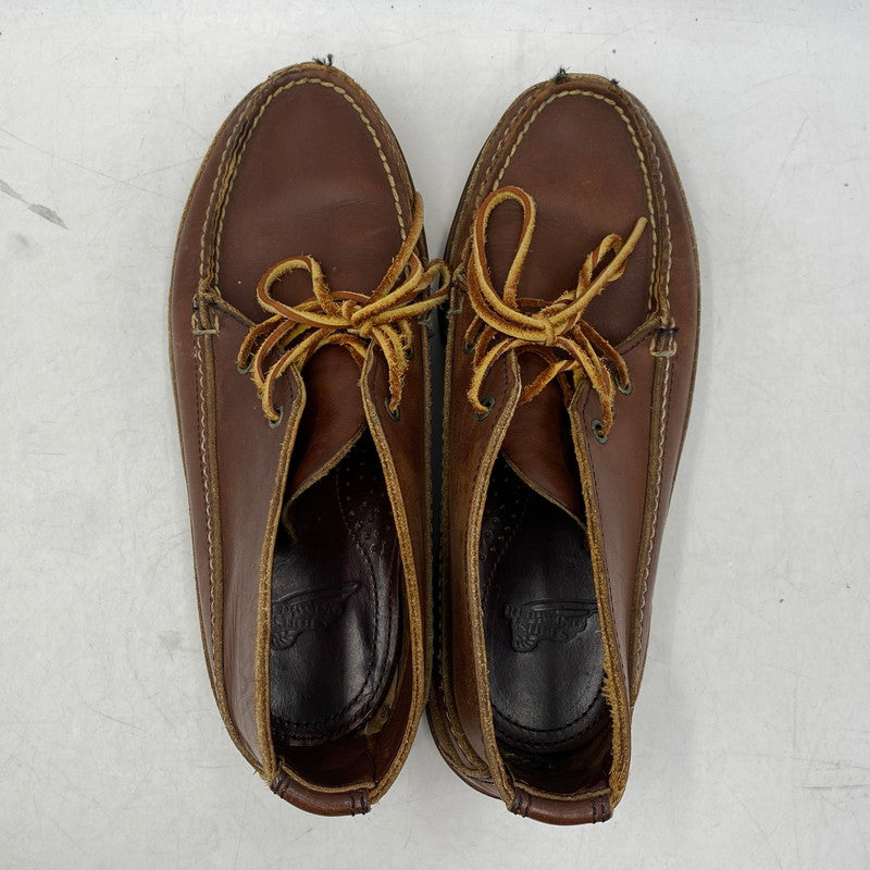 【中古品】【メンズ/レディース】 RED WING レッドウィング 9173 USA製 WABASHA CHUKKA BOOTS ワバシャ チャッカ ブーツ シューズ 靴 164-251118-cs-07-izu サイズ：7 カラー：ブラウン 万代Net店