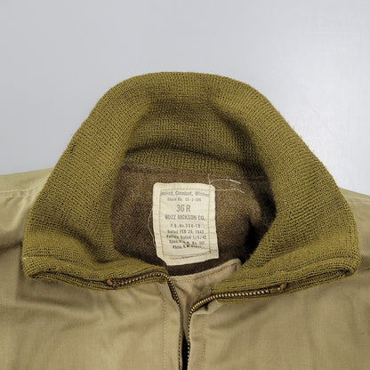 【現状渡し品】【メンズ】 Buzz Rickson's バズリクソンズ TANKER JACKET BR10994 BR10995 タンカージャケット アウター 145-251118-as-08-izu サイズ：36R カラー：カーキ 万代Net店