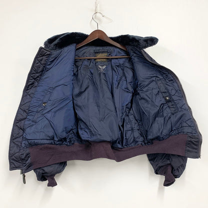 【中古品】【メンズ】 ALPHA INDUSTRIES アルファ インダストリーズ MIL-J-6251 USA製 B-15C FLIGHT JACKET フライトジャケット アウター 145-251118-ya-07-izu サイズ：40 カラー：ネイビー 万代Net店