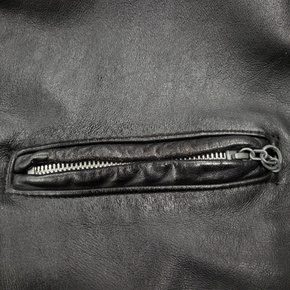 【現状渡し品】【メンズ】 schott ショット SINGLE RIDERS JACKET 641Q シングルライダースジャケット IDEALジッパー アウター 145-251118-as-11-izu サイズ：42 カラー：ブラック 万代Net店