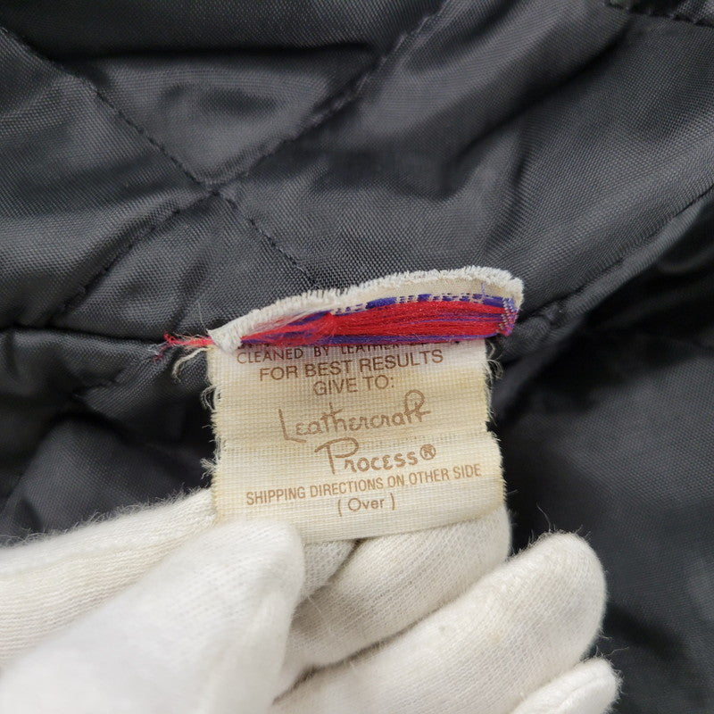 【現状渡し品】【メンズ】 schott ショット SINGLE RIDERS JACKET 641Q シングルライダースジャケット IDEALジッパー アウター 145-251118-as-11-izu サイズ：42 カラー：ブラック 万代Net店