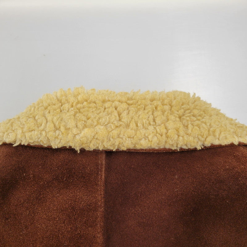 【現状渡し品】【メンズ】 schott ショット BOA LINER SUEDE RANCH JACKET ボアライナー スエード ランチジャケット 茶タグ USA製 アウター 146-251118-as-07-izu サイズ：40 カラー：ブラウン 万代Net店