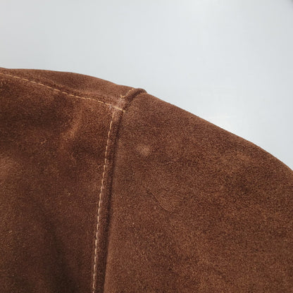 【現状渡し品】【メンズ】 schott ショット BOA LINER SUEDE RANCH JACKET ボアライナー スエード ランチジャケット 茶タグ USA製 アウター 146-251118-as-07-izu サイズ：40 カラー：ブラウン 万代Net店