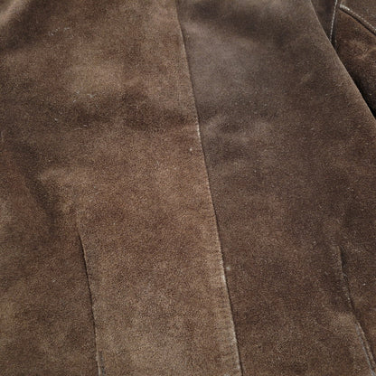 【現状渡し品】【メンズ】 schott ショット BOA LINER SUEDE RANCH JACKET ボアライナー スエード ランチジャケット 茶タグ USA製 アウター 146-251118-as-07-izu サイズ：40 カラー：ブラウン 万代Net店