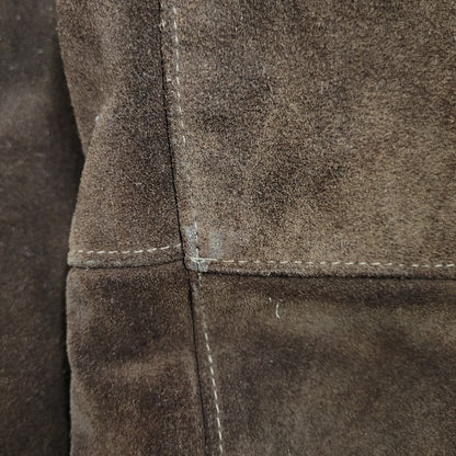 【現状渡し品】【メンズ】 schott ショット BOA LINER SUEDE RANCH JACKET ボアライナー スエード ランチジャケット 茶タグ USA製 アウター 146-251118-as-07-izu サイズ：40 カラー：ブラウン 万代Net店