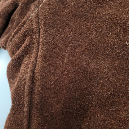 【現状渡し品】【メンズ】 schott ショット BOA LINER SUEDE RANCH JACKET ボアライナー スエード ランチジャケット 茶タグ USA製 アウター 146-251118-as-07-izu サイズ：40 カラー：ブラウン 万代Net店