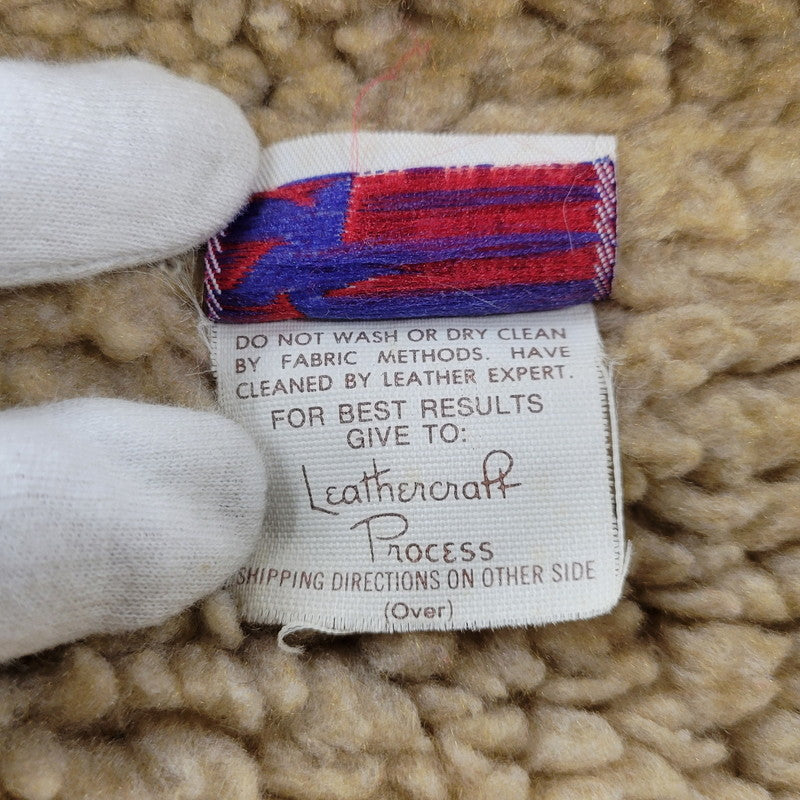 【現状渡し品】【メンズ】 schott ショット BOA LINER SUEDE RANCH JACKET ボアライナー スエード ランチジャケット 茶タグ USA製 アウター 146-251118-as-07-izu サイズ：40 カラー：ブラウン 万代Net店