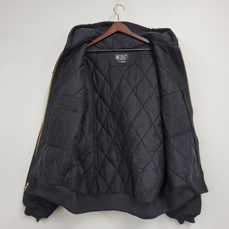 【中古品】【メンズ】 Carhartt カーハート FIRM DUCK INSULATED FLANNEL-LINED ACTIVE JACKET OJ0140-M 106673-BLK アクティブジャケット USA製 アウター 147-251119-as-05-izu サイズ：2XL カラー：ブラック 万代Net店