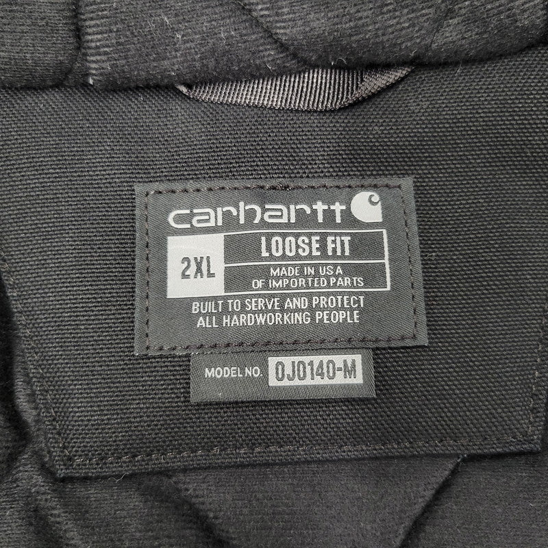 【中古品】【メンズ】 Carhartt カーハート FIRM DUCK INSULATED FLANNEL-LINED ACTIVE JACKET OJ0140-M 106673-BLK アクティブジャケット USA製 アウター 147-251119-as-05-izu サイズ：2XL カラー：ブラック 万代Net店