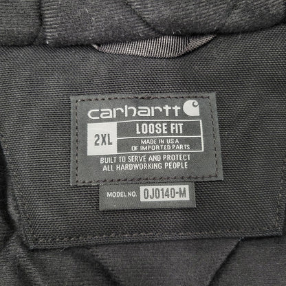 【中古品】【メンズ】 Carhartt カーハート FIRM DUCK INSULATED FLANNEL-LINED ACTIVE JACKET OJ0140-M 106673-BLK アクティブジャケット USA製 アウター 147-251119-as-05-izu サイズ：2XL カラー：ブラック 万代Net店