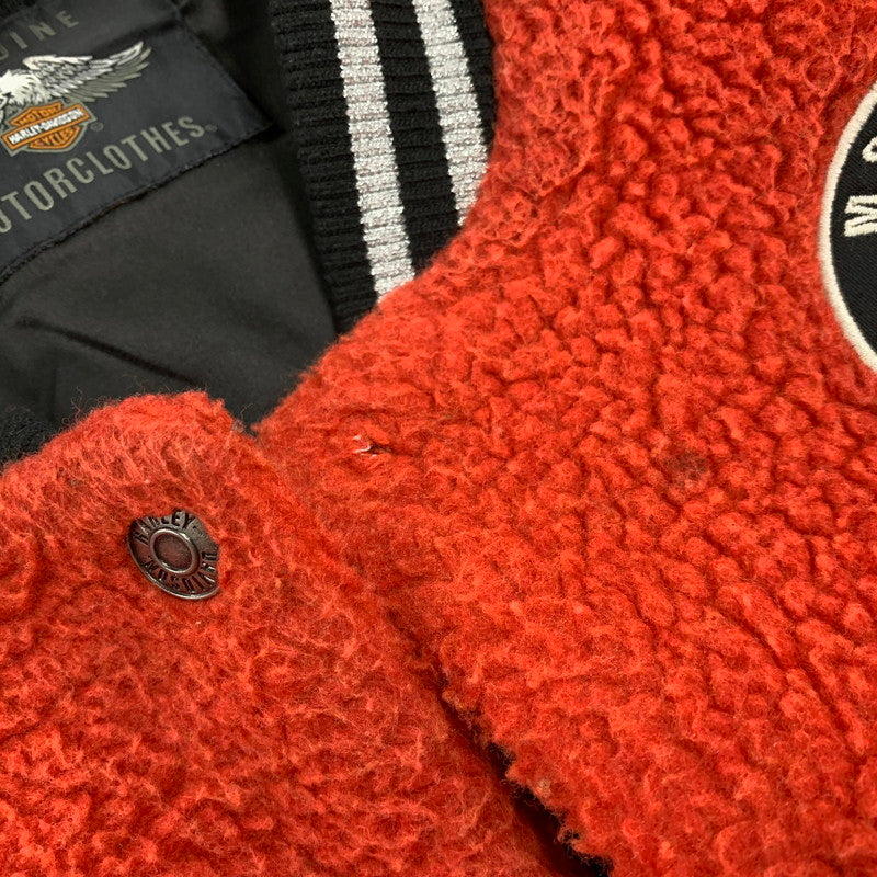 【中古品】【メンズ】 BOA STADIUM JACKET 96390-19VW ボア スタジアムジャケット スタジャン アウター 146-251125-as-17-izu サイズ：L カラー：レッド×ブラック 万代Net店