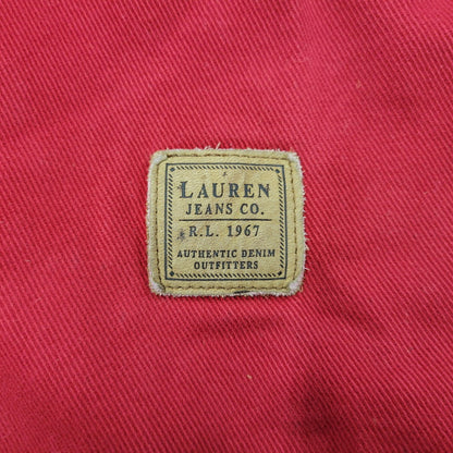 【中古品】【メンズ】 LAUREN JEANS CO. ローレンジーンズカンパニー COVERALL カバーオール 襟コーデュロイ ジャケット アウター 146-251119-as-03-izu サイズ：L カラー：レッド×ベージュ 万代Net店