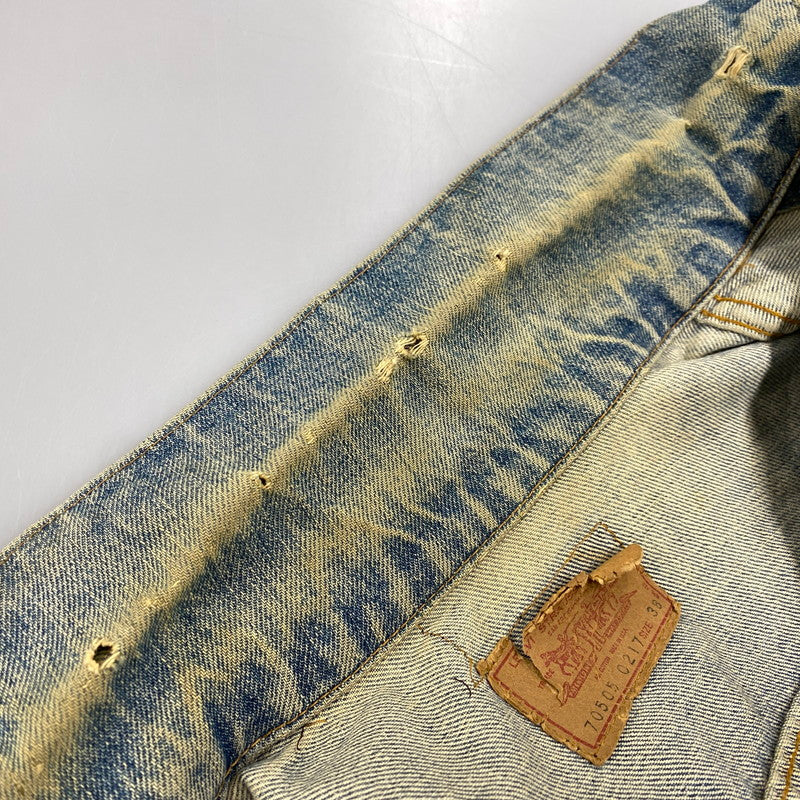 【現状渡し品】【メンズ】 Levi's リーバイス 4TH TYPE DENIM JACKET 70505-0217 デニムジャケット 刻印52 アウター 146-251121-as-02-izu サイズ：38 カラー：インディゴ 万代Net店