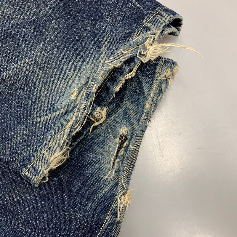 【現状渡し品】【メンズ】 Levi's リーバイス BIG-E 501XX DENIM PANT 501-0003 デニムパンツ USA製 555刻印 均等V ジーンズ ボトムス 157-251122-as-44-izu サイズ：31×36 カラー：インディゴ 万代Net店
