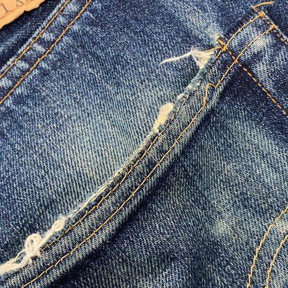 【現状渡し品】【メンズ】 Levi's リーバイス BIG-E 501XX DENIM PANT 501-0003 デニムパンツ USA製 555刻印 均等V ジーンズ ボトムス 157-251122-as-44-izu サイズ：31×36 カラー：インディゴ 万代Net店