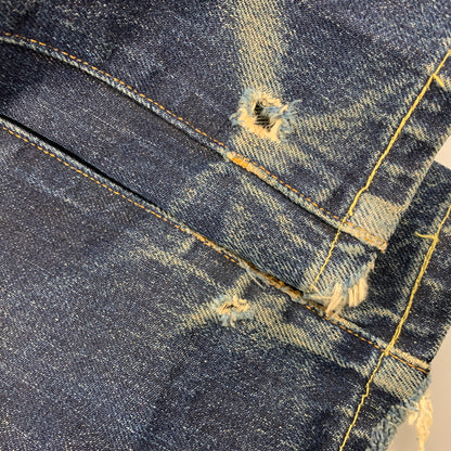 【現状渡し品】【メンズ】 Levi's リーバイス BIG-E 501XX DENIM PANT 501-0003 デニムパンツ USA製 555刻印 均等V ジーンズ ボトムス 157-251122-as-44-izu サイズ：31×36 カラー：インディゴ 万代Net店